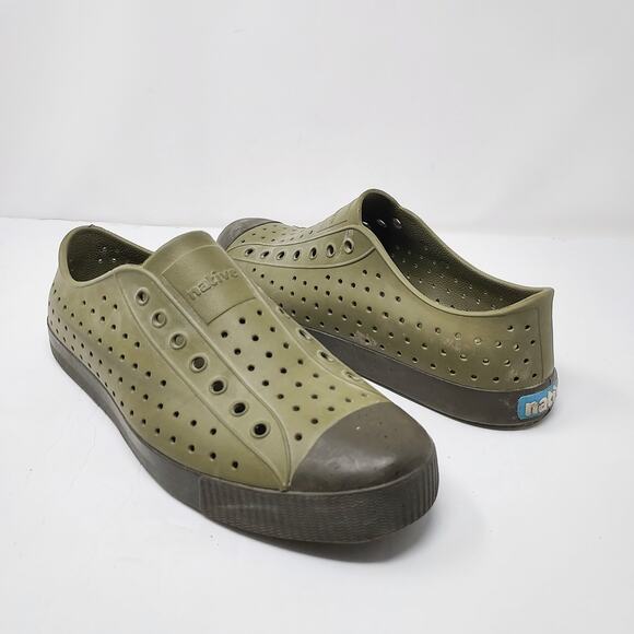 Native Green Jefferson Bloom Shoes Size 11